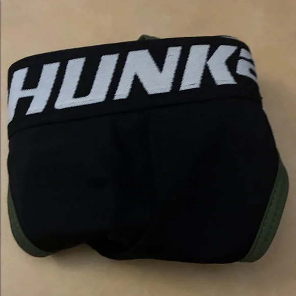 HUNK menswear Black & Olive Green Thong with Branded Waistband L - Picture 7 of 7